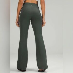 Lululemon Groove Super High Rise Split Hem Flare Pant: Smoked Spruce
